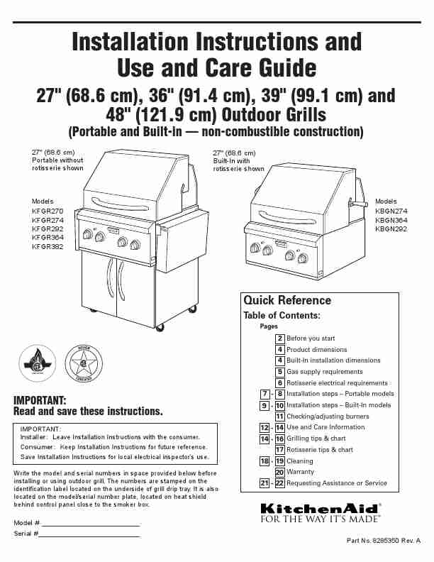 KitchenAid Gas Grill KBGN274-page_pdf